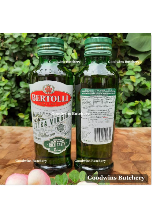 Oil OLIVE OIL Bertolli Italy minyak zaitun EXTRA VIRGIN RICH TASTE 250ml